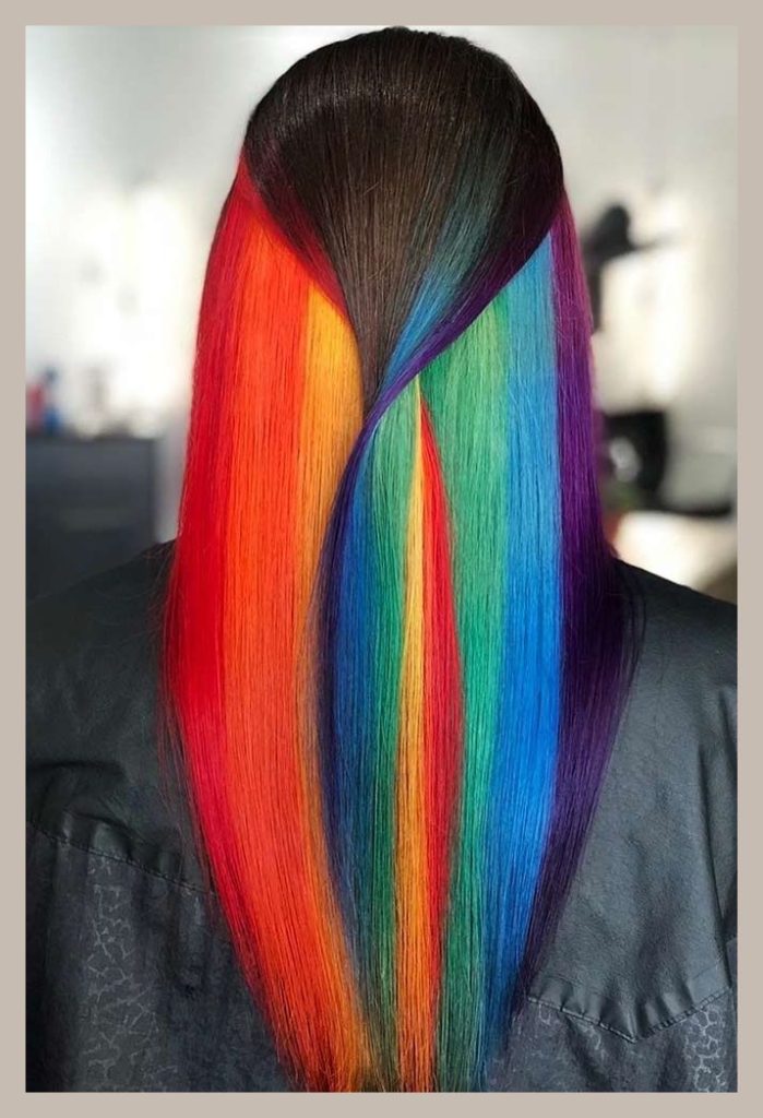 VIBGYOR Hair colouring