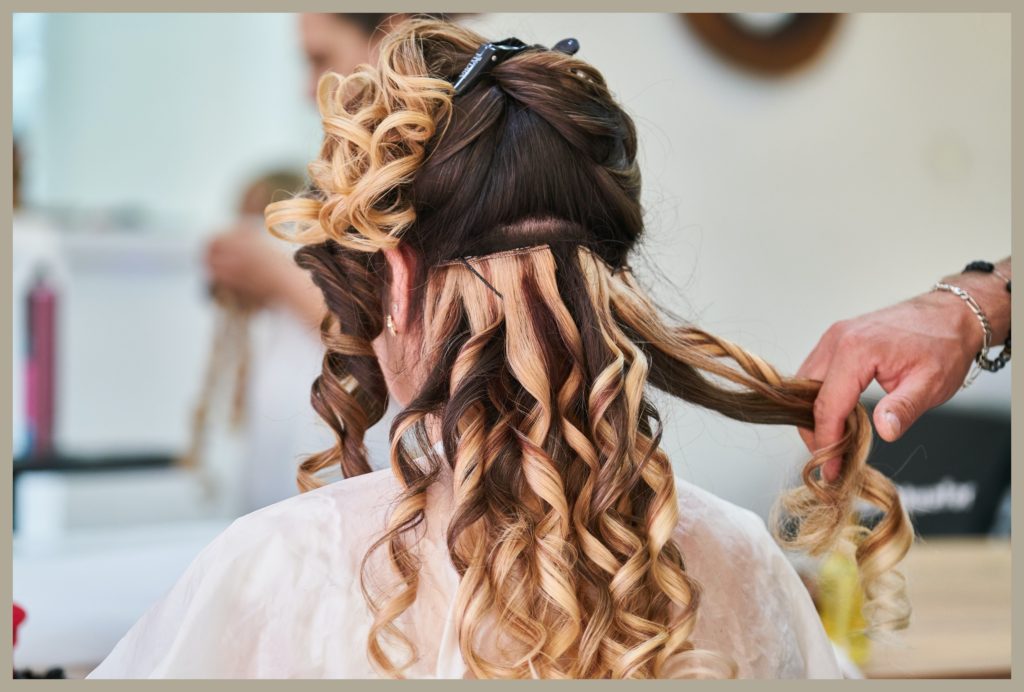 Mobile wedding hair salon