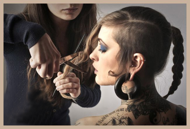 Woman hairdresser