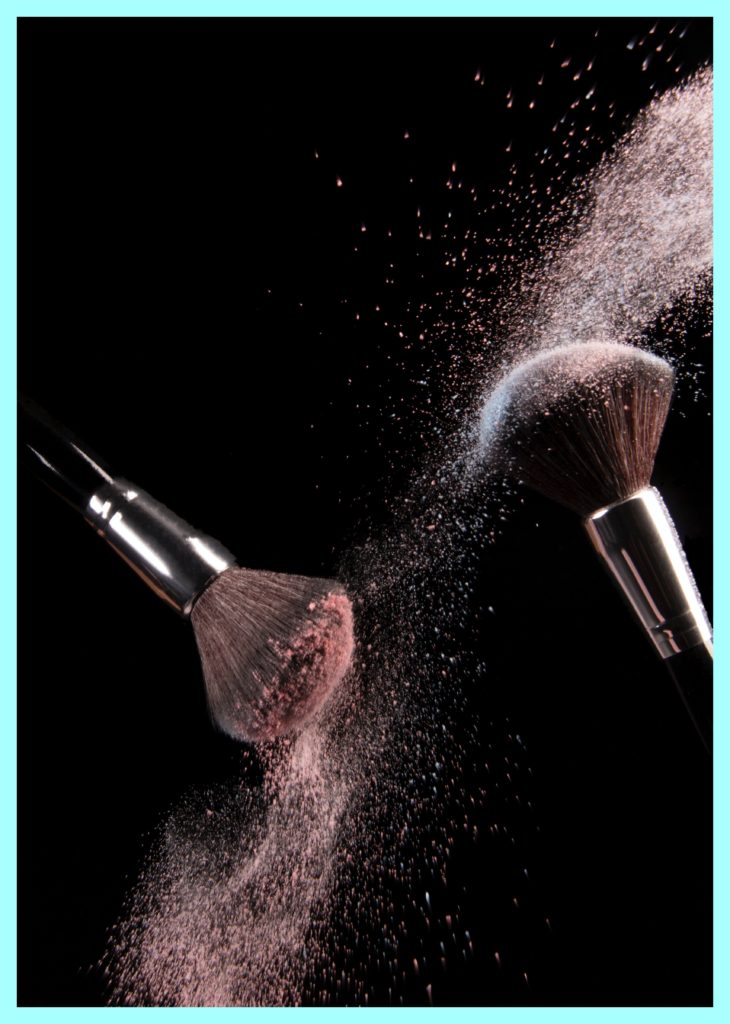 cosmetics-makeup-brushes-and-powder-dust-explosion
